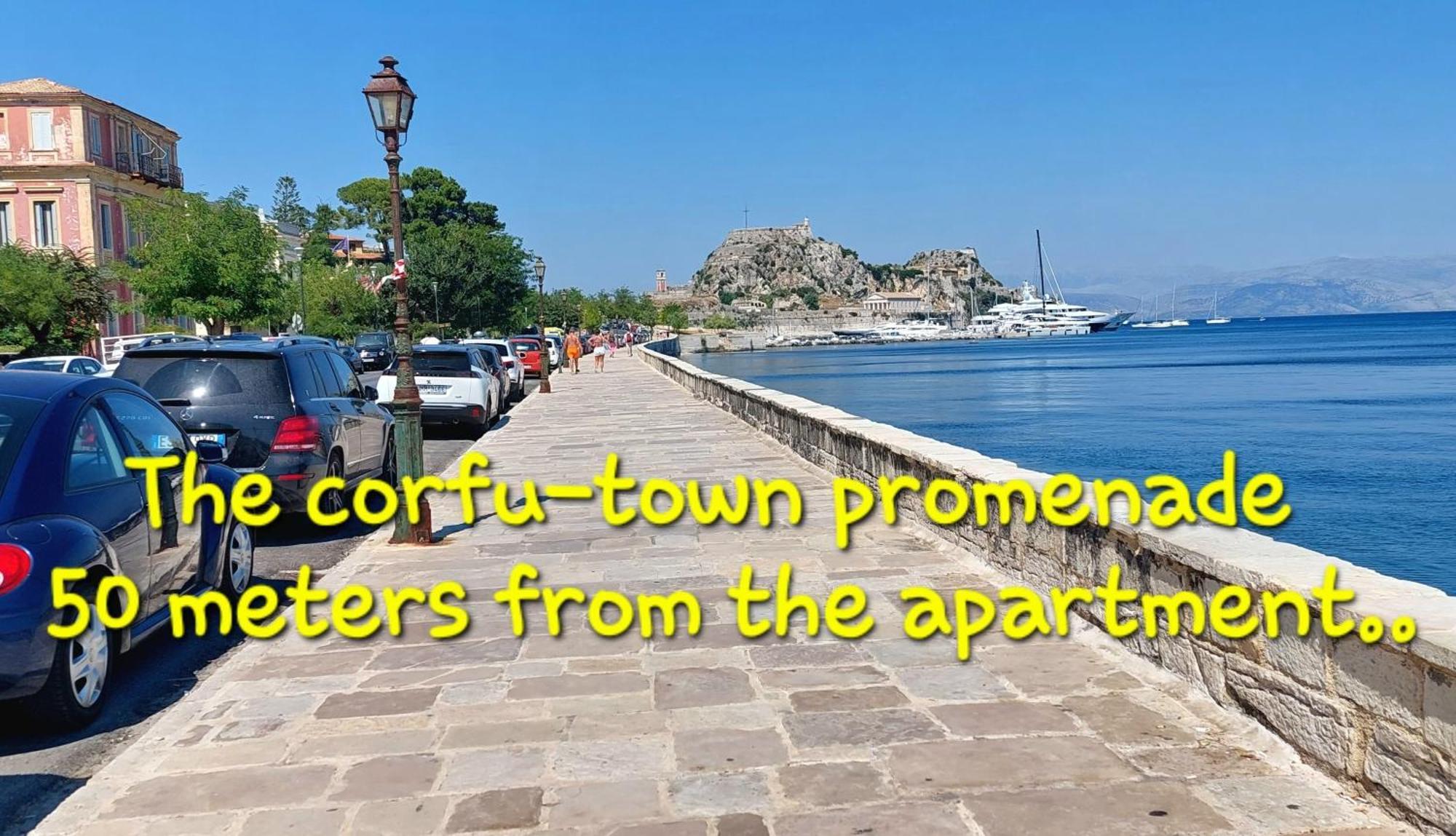 Aay- Best Corfu Town & Sea Apart 2Bedroom Renovated + Lift / Comfy&Design+Wifi 外观 照片
